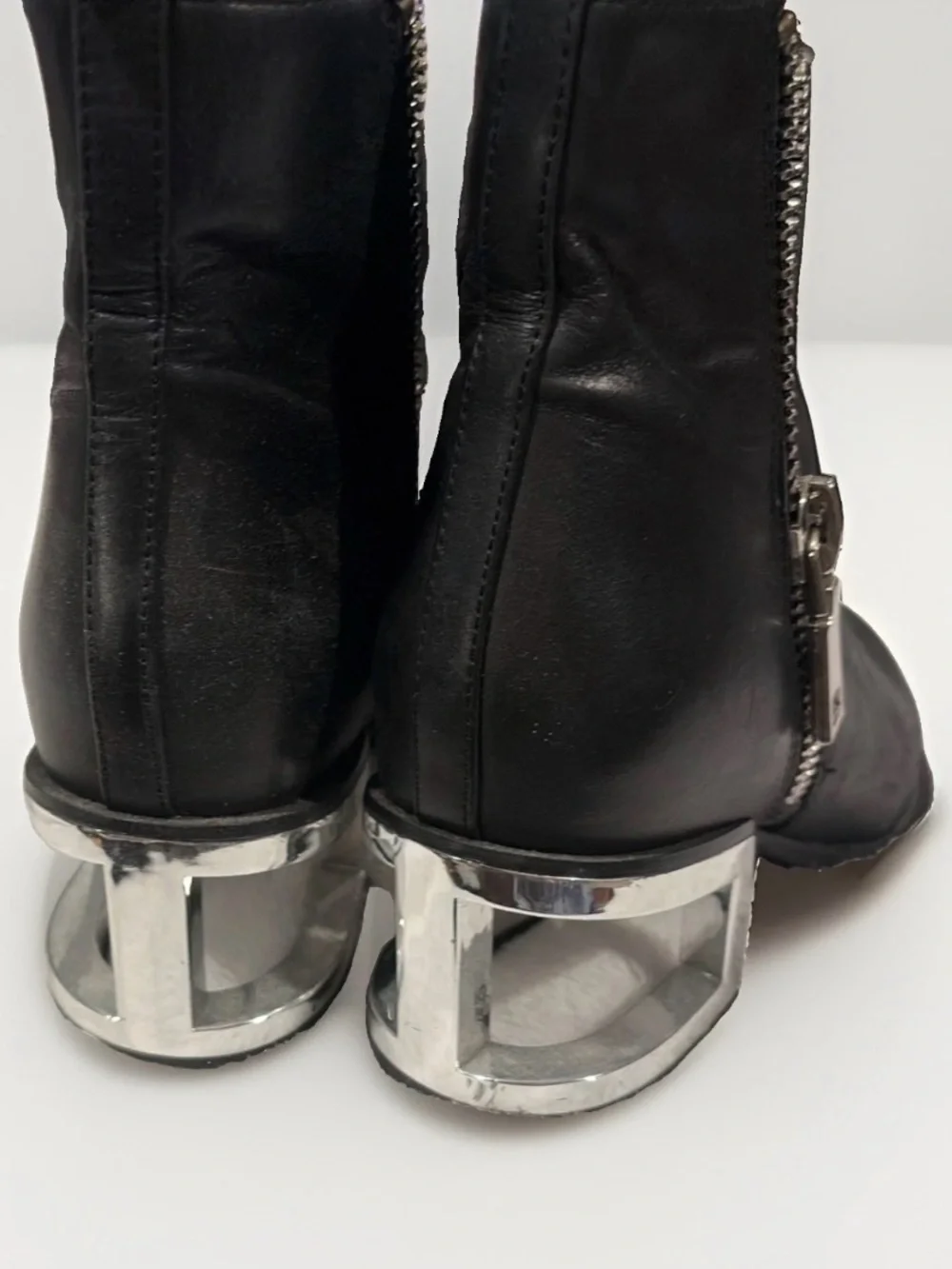 Jeffrey Campbell Boone Cage Heel Booties Size 7